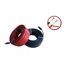 Solar Kablo 6mm Kırmızı(30 Metre)